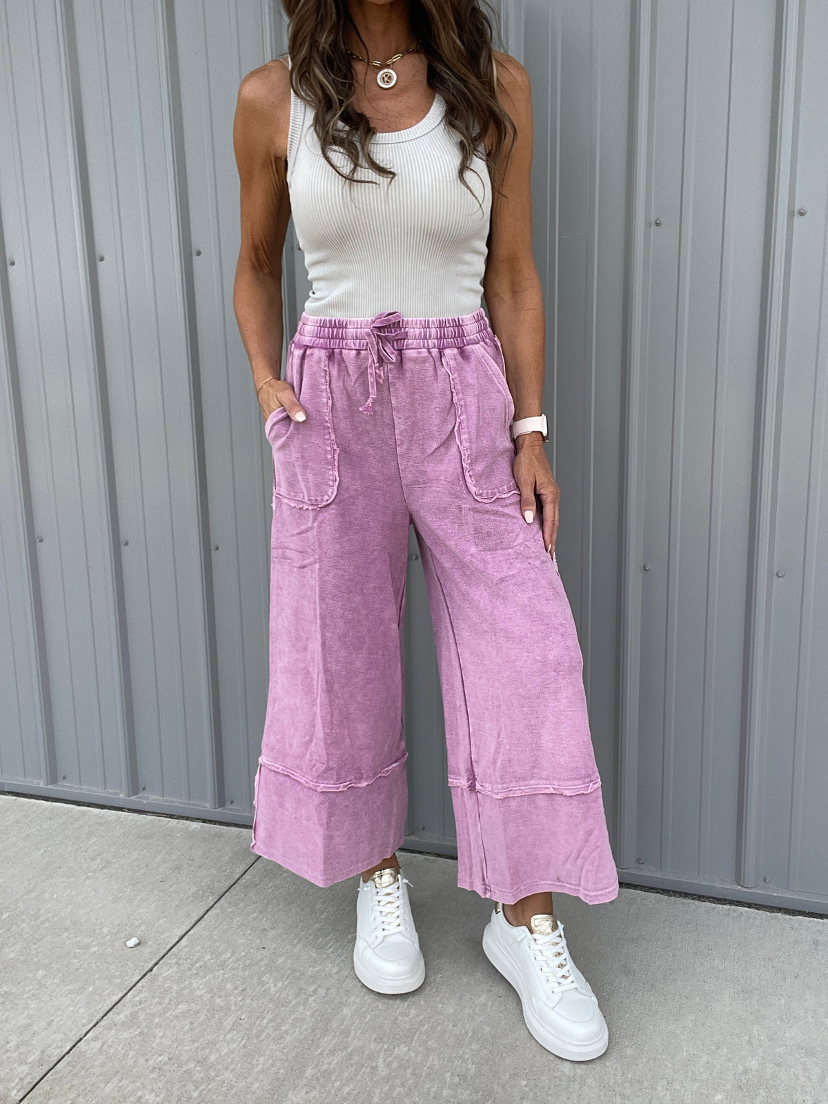 Not The Only One Wide Leg Palazzo Pants In 11 Colors *Final Sale*