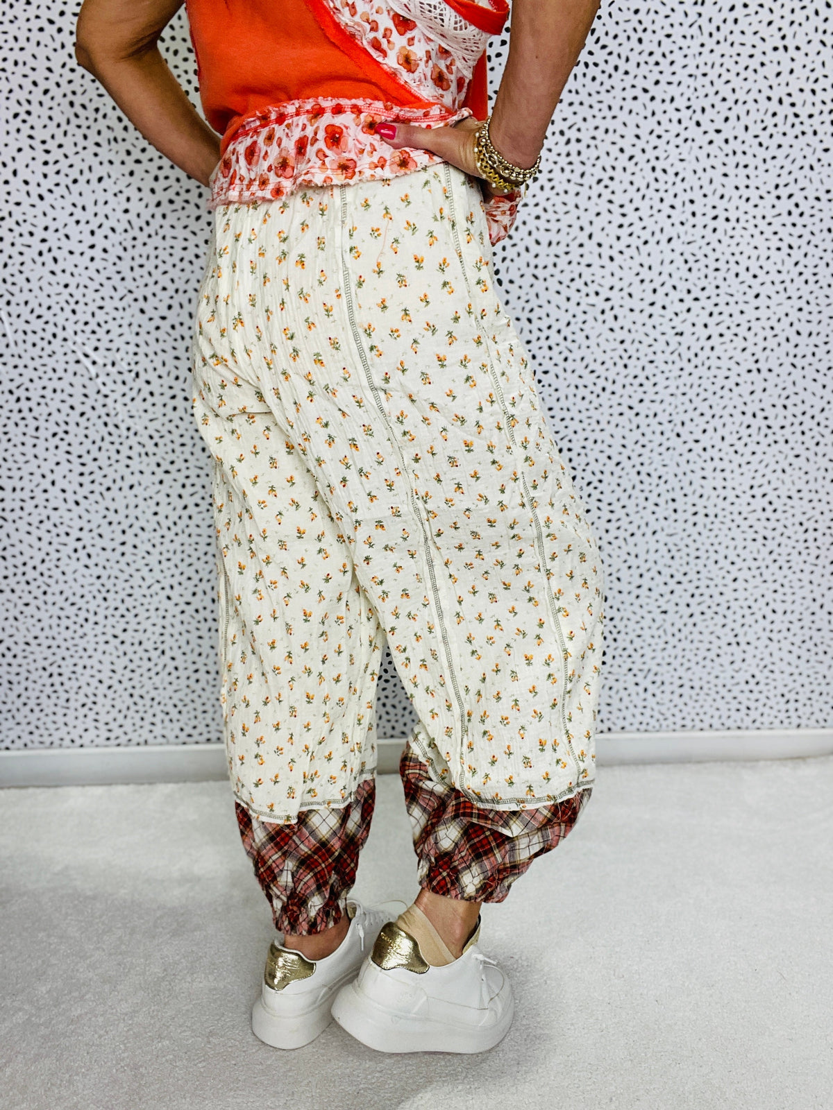 POL Meadow Muse Floral Pants In Ivory *Final Sale*
