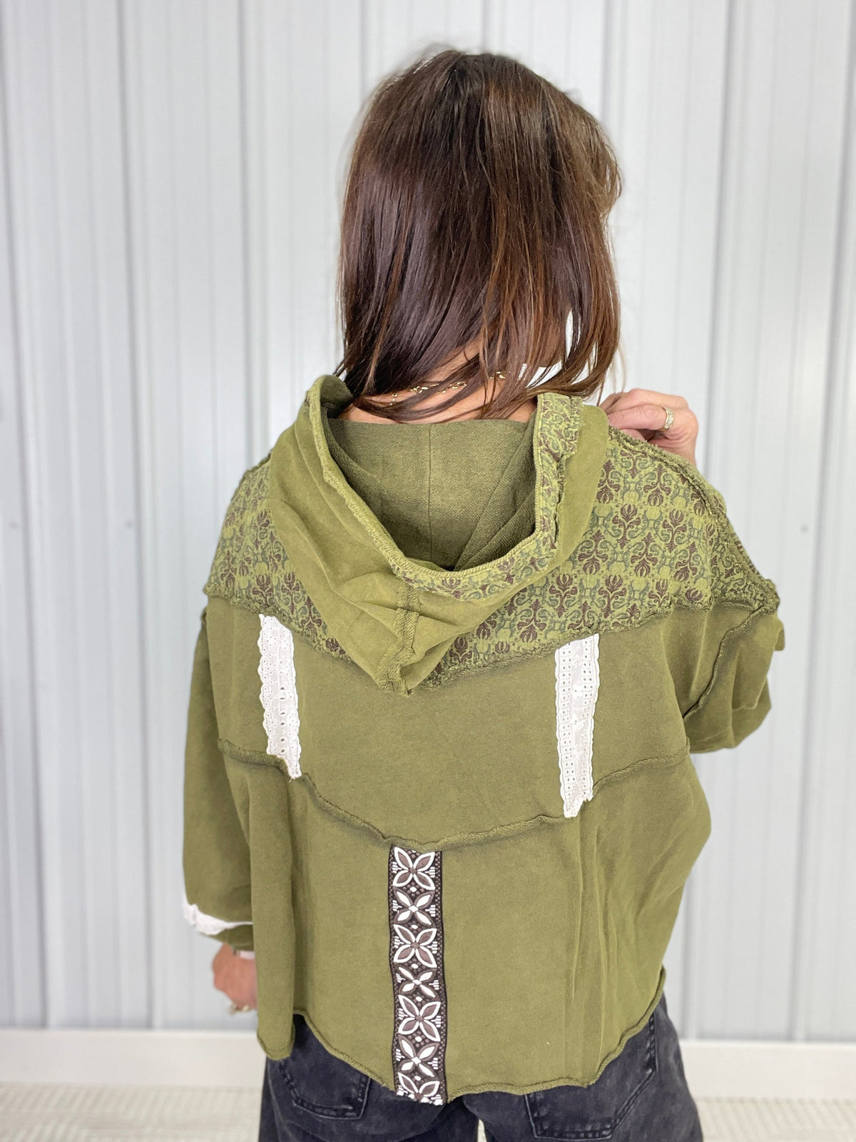 POL Boho Days Balloon Sleeve Hoodie In 2 Colors