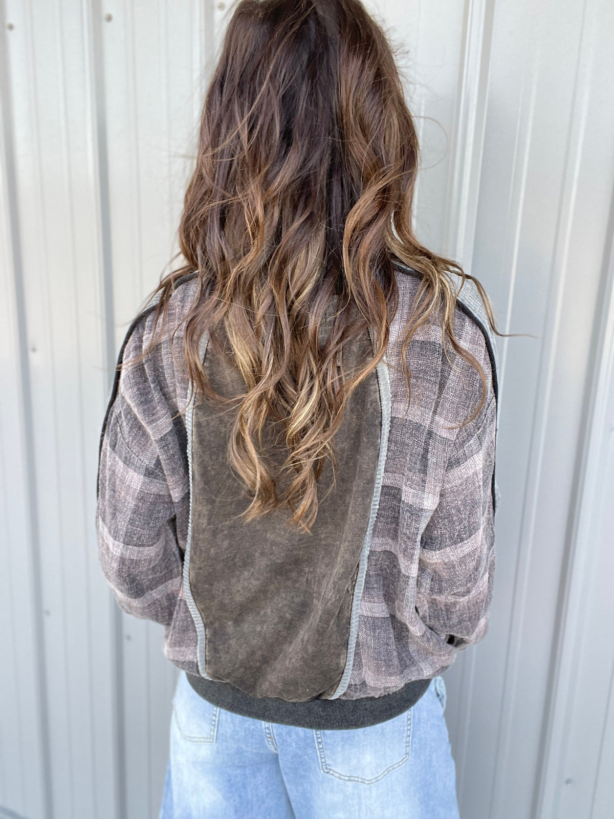Oli & Hali That's For Sure Mineral Washed Oversized Pullover Top In 2 Colors *Final Sale*