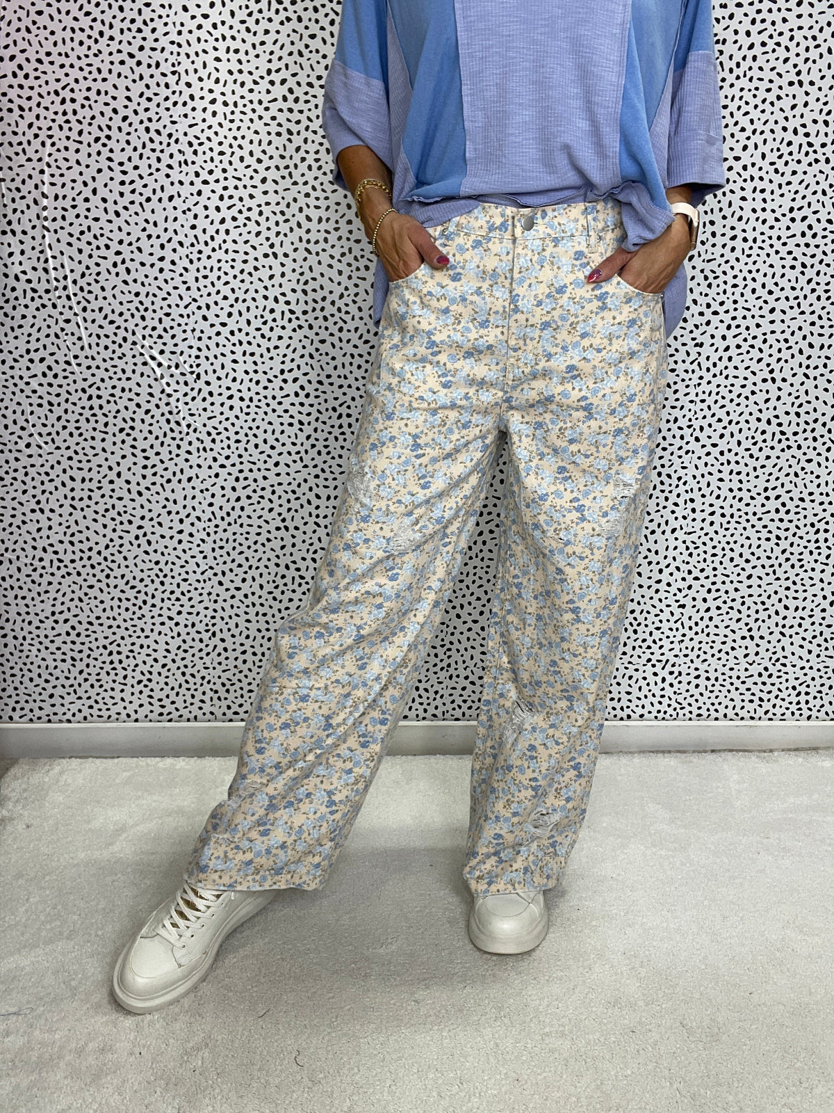 Pol Floral Everyday Edge Pants *Final Sale*