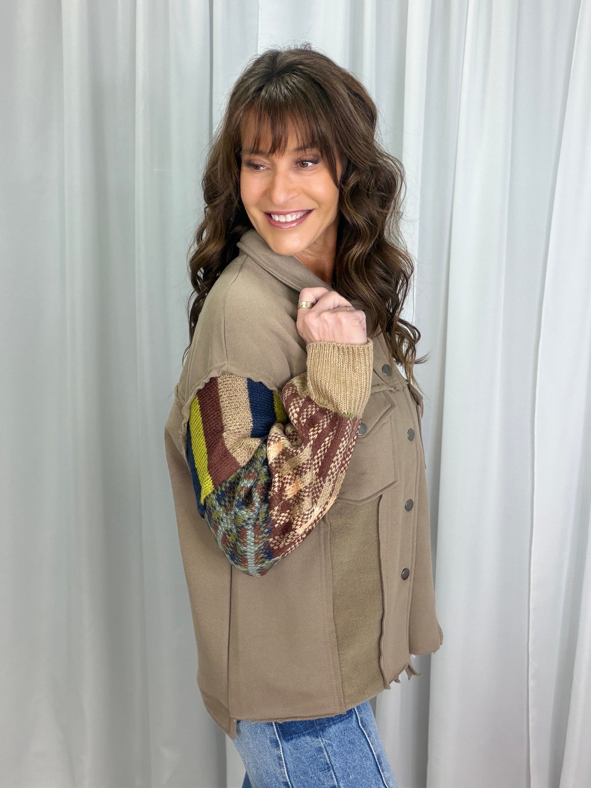 Far Away Long Sleeve Top In Mocha *Final Sale*