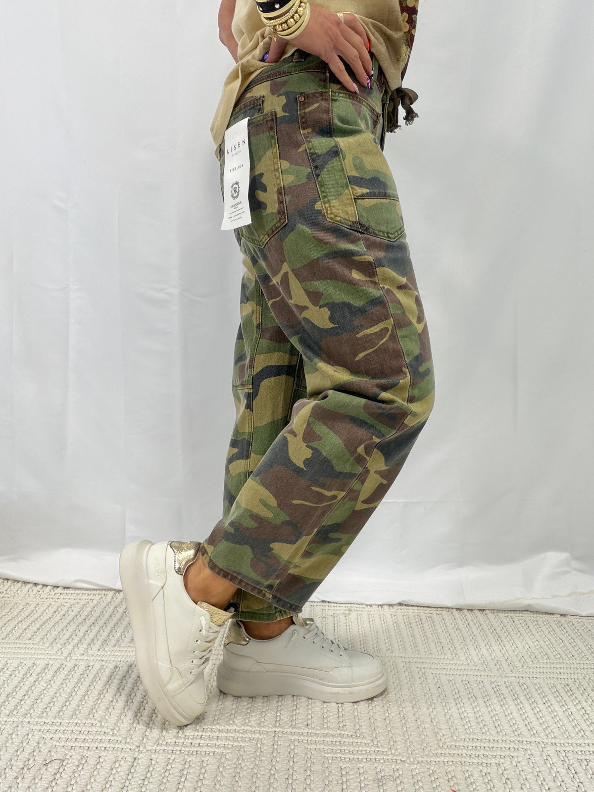 Seeing You Crop Barrel Pants In Camo