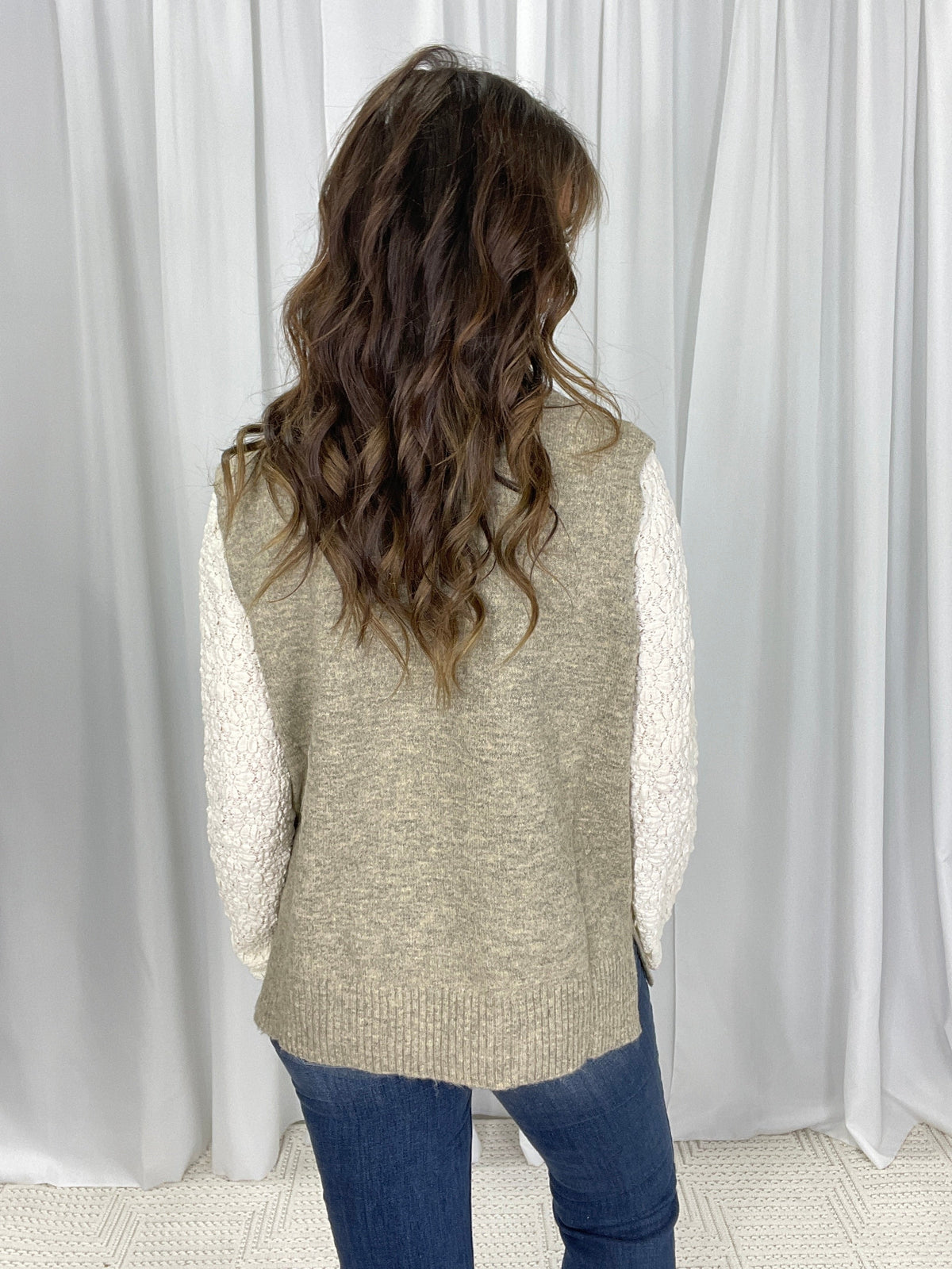 Let's Stay In Turtle Neck Sweater Vest In 2 Colors *Final Sale*