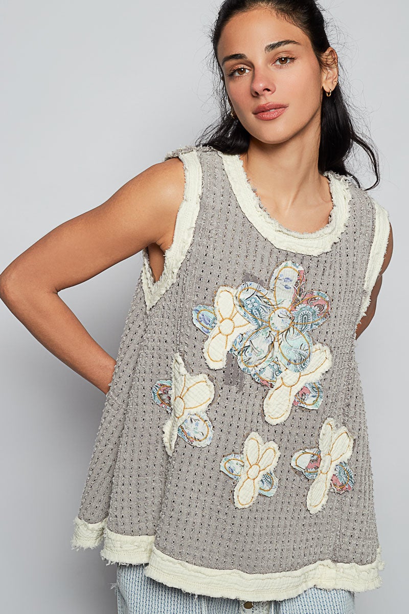 POL Round Neck Sleeveless Top in 2 Colors *Final Sale*