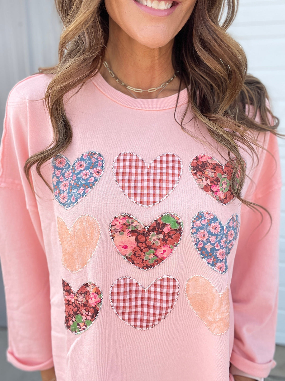 Full Of Love Heart Patch Knit Pullover In 3 Colors *Final Sale*