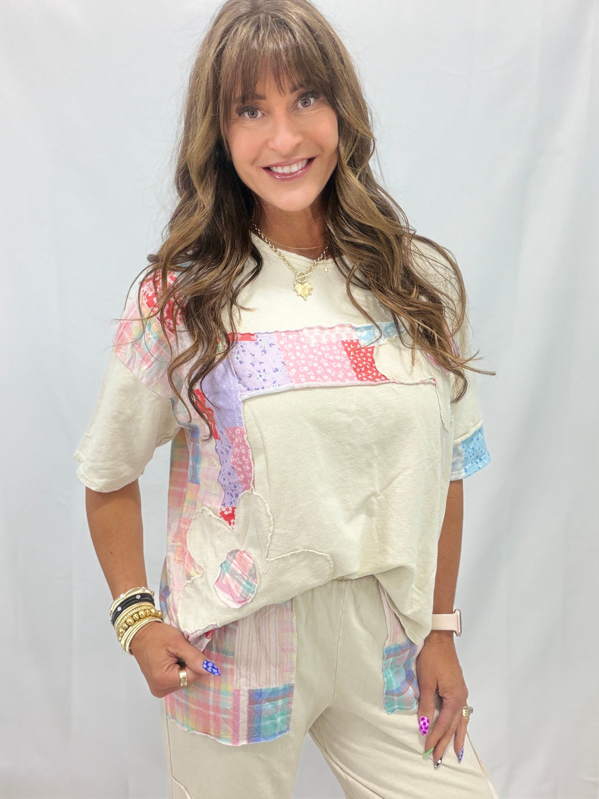 Chasing Daisies Plaid Bandana Top In 4 Colors