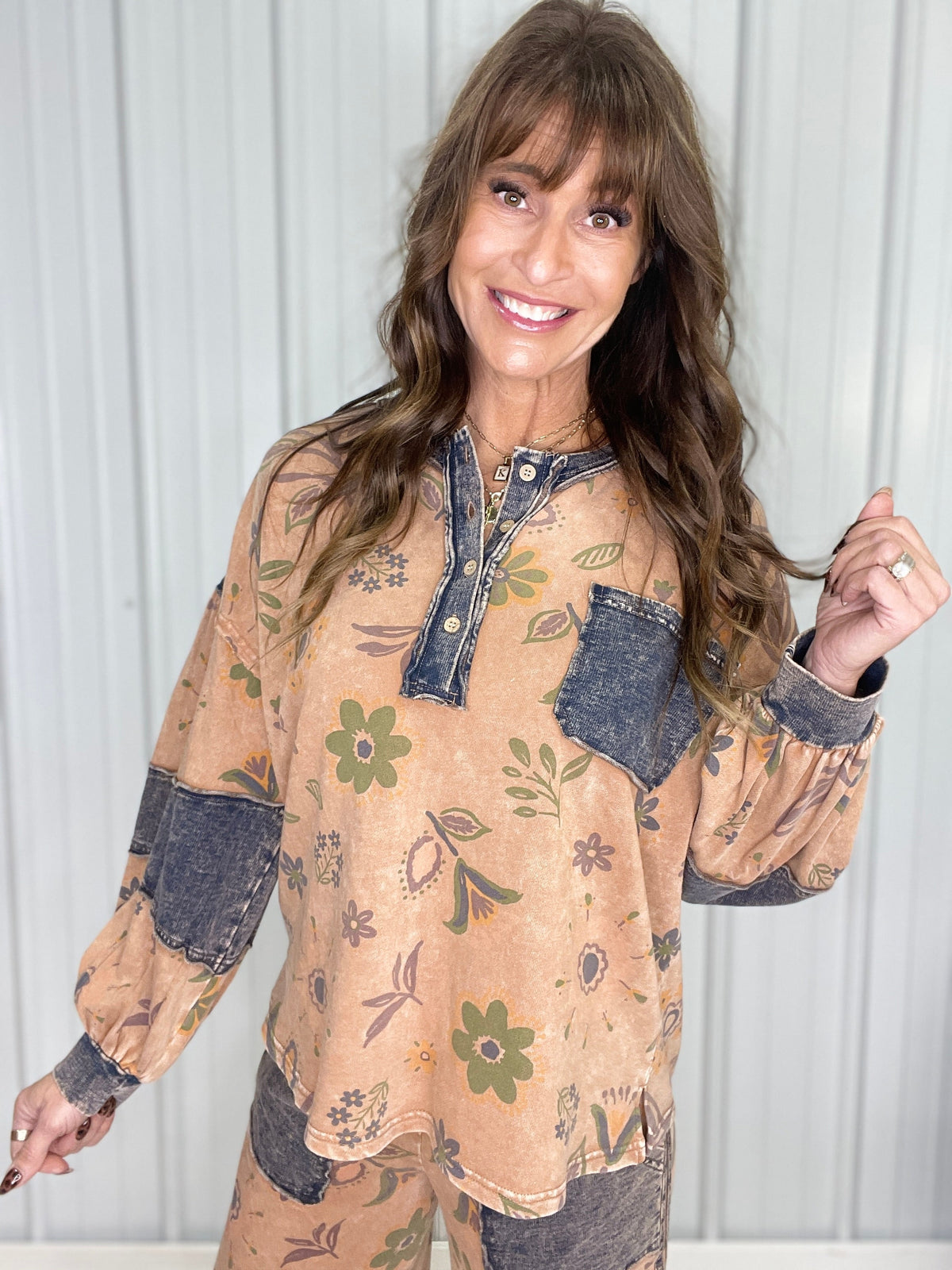 Garden Light Floral Printed Top In 3 Colors