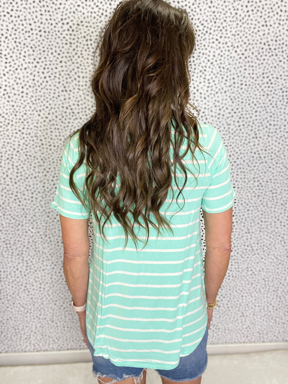 Endless Sunshine V-Neck Top In Mint *Final Sale*