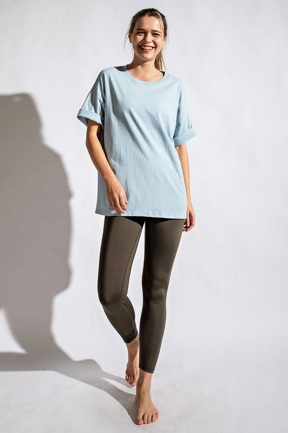 Moving & Grooving Round Neck Cotton Short Sleeve Tee *Final Sale*