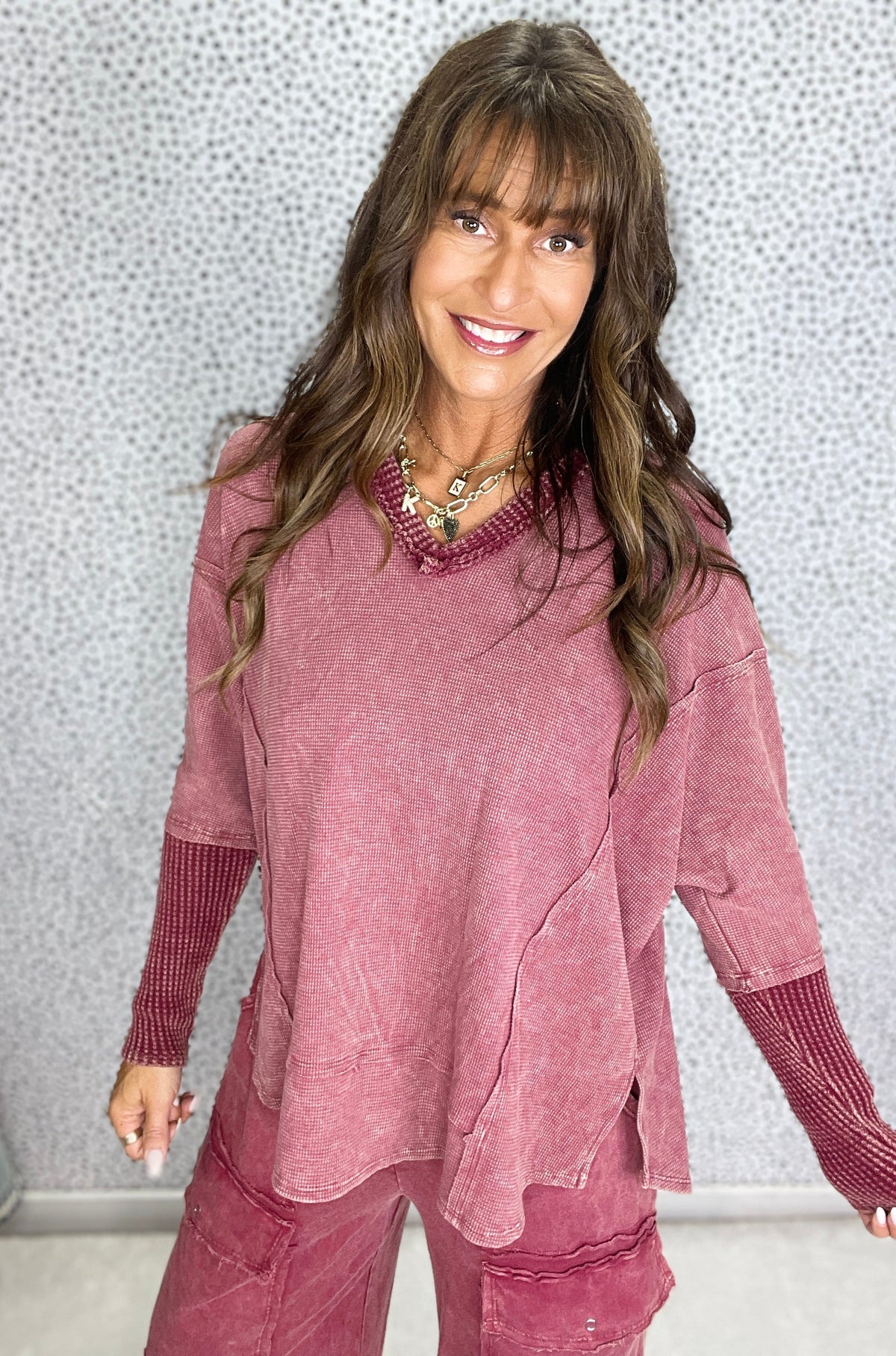 Washed Edge Knit Pullover in 4 Colors