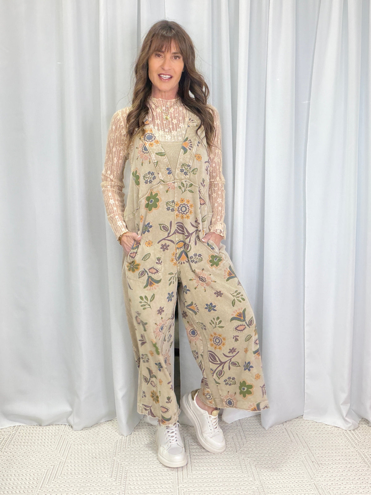 Tell Me Something Good Floral Print Jumpsuit In 3 Colors