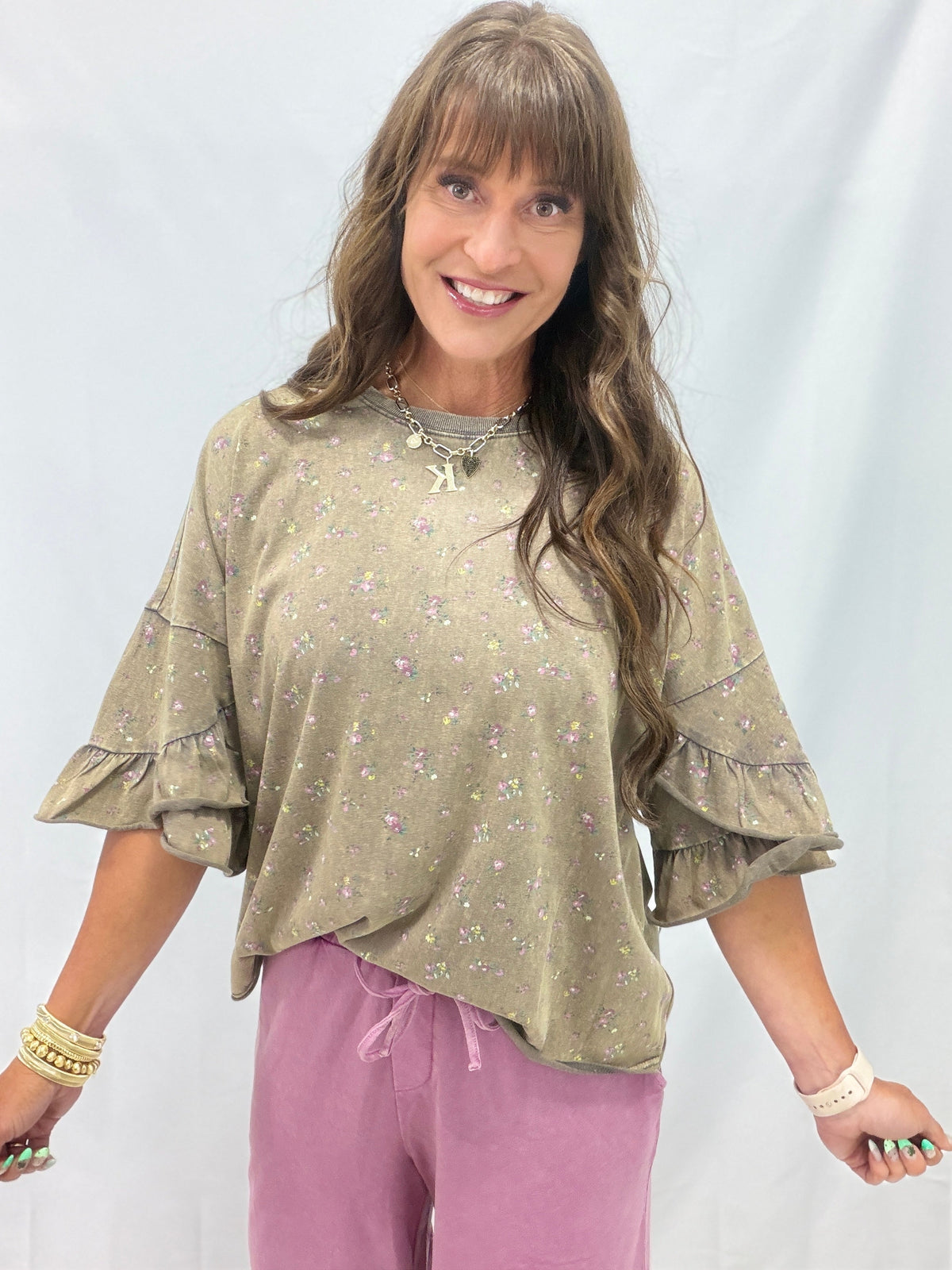 Wiser Than Before Loose Fit Top In Mocha