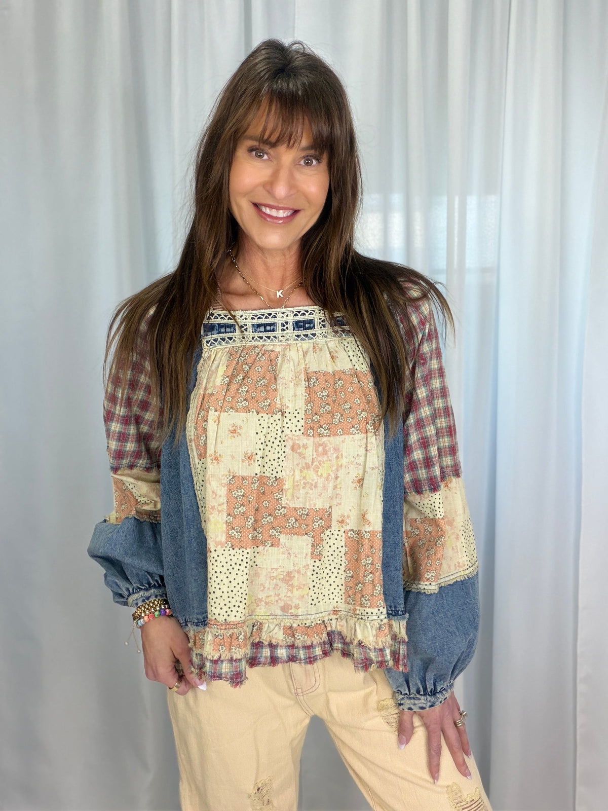 POL Off The Record Square Neck Top In 2 Colors