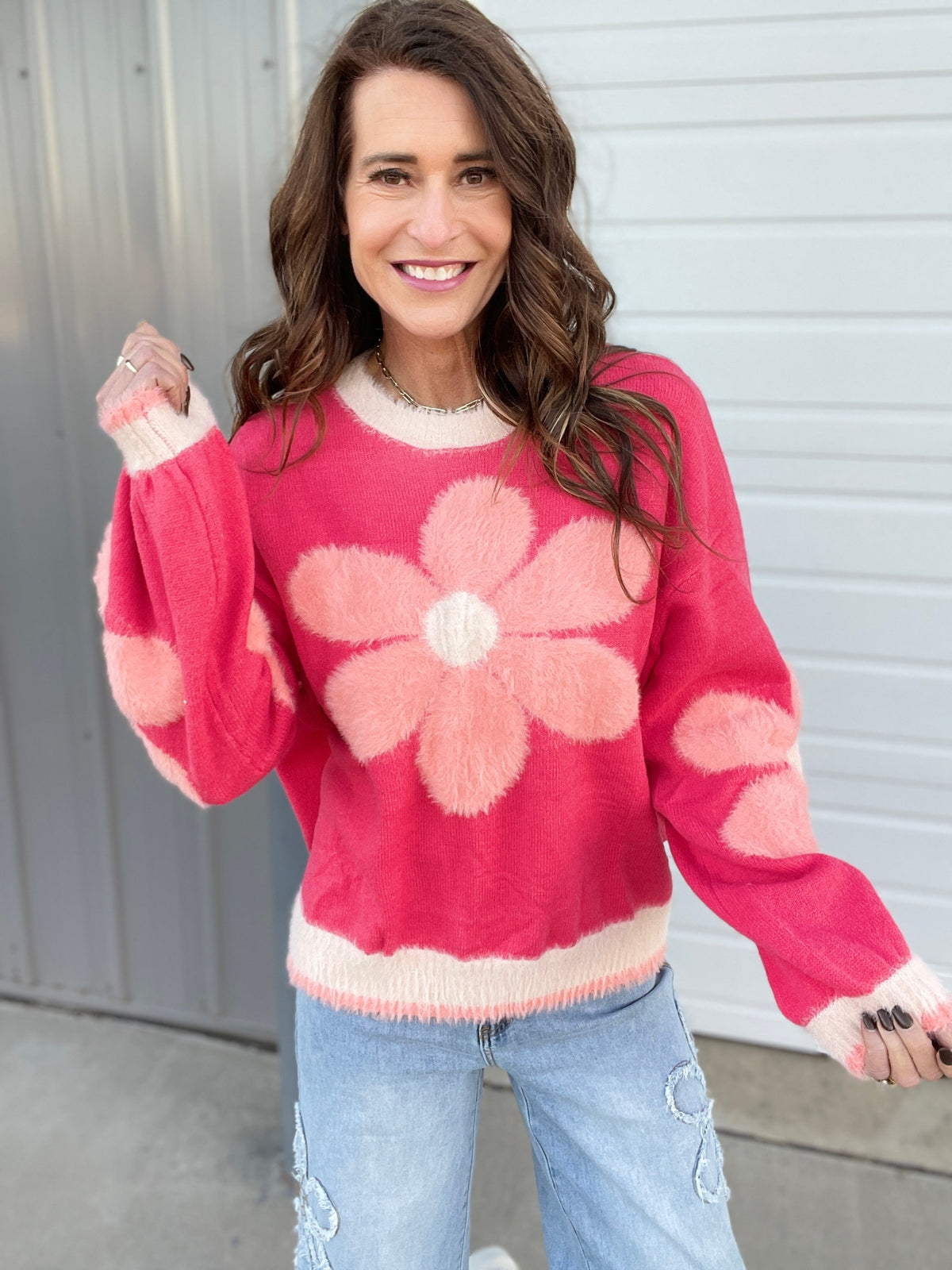 Dreaming Of Daisy Knit Sweater In 2 Colors *Final Sale*