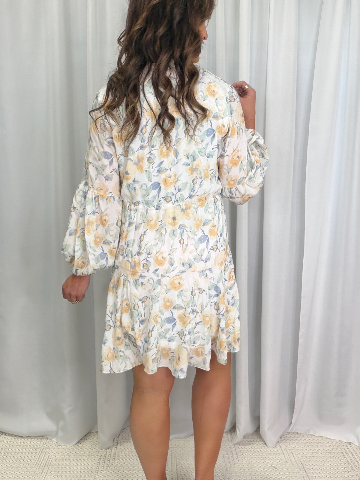 White Floral Sunday Best Dress