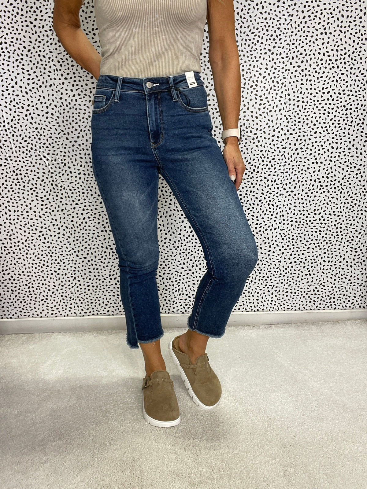 Judy Blue Sarah Dark Wash Kick Flare Jeans