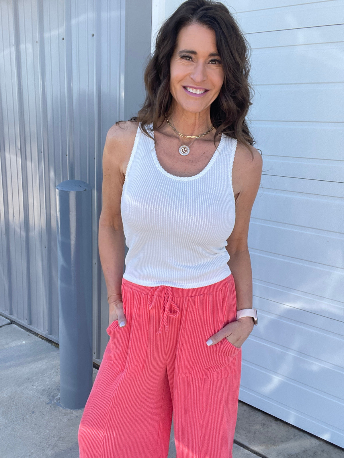 Blossom And Blooming Ribbed Tank In 4 Colors *Final Sale*