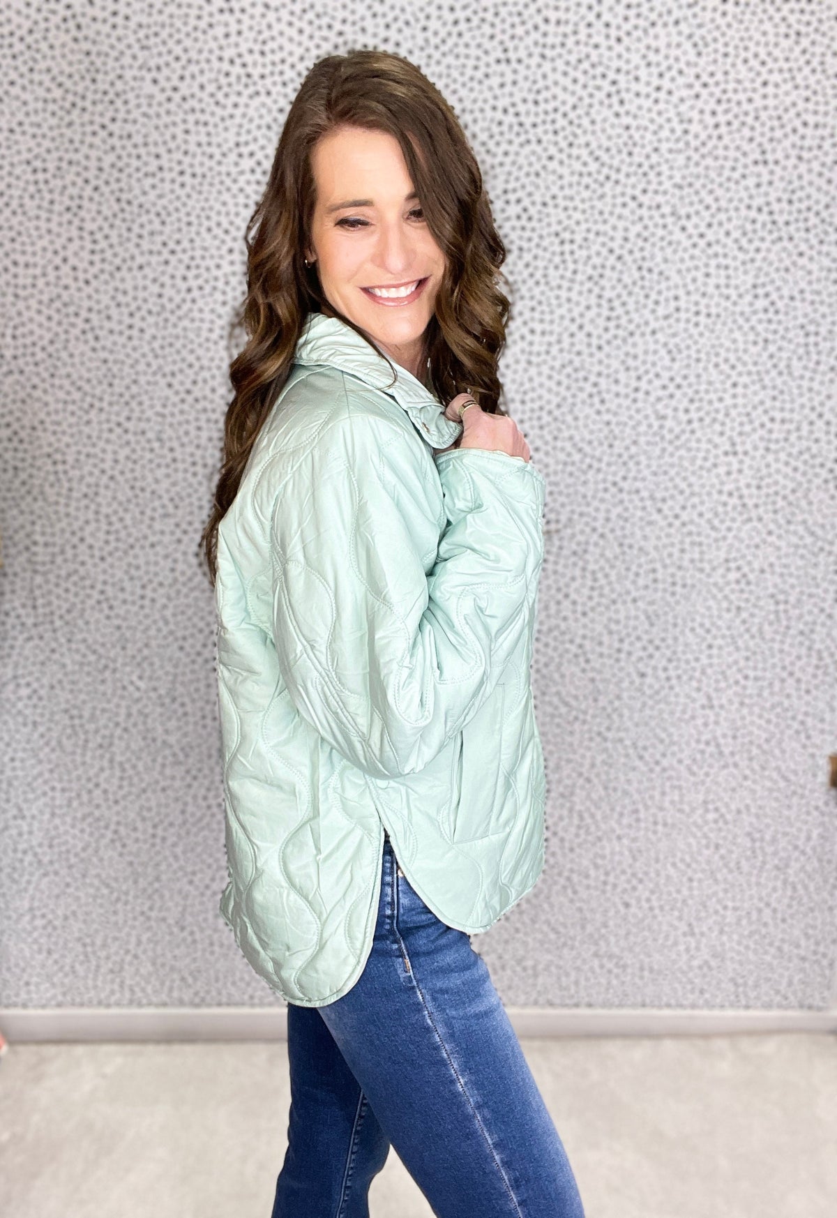 Eyes on You Quilted Lightweight Puffer Jacket In 3 Colors