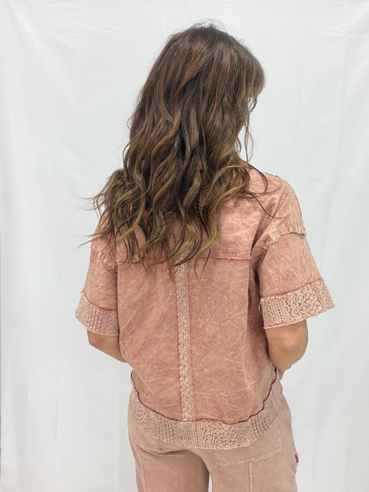 Wanderlust Weave Lace Mesh Button Top In 3 Colors