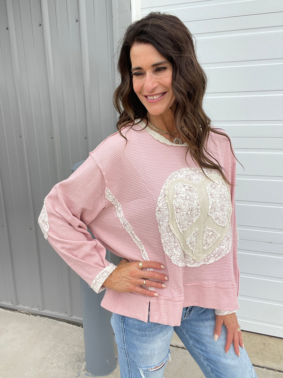 Pol Always Loving You Knit Crewneck Pullover In 4 Colors: Olive, Pink, Blue, Cream *Final Sale*
