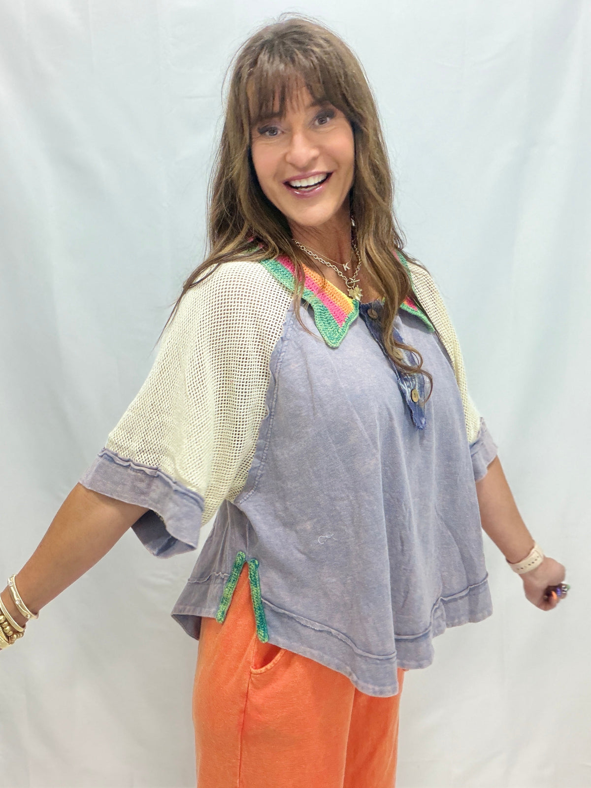 Oli & Hali Jump For Joy Short Sleeve Top