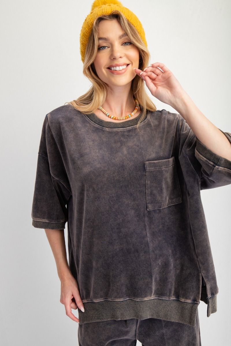 Velvet Days Mineral Washed Top