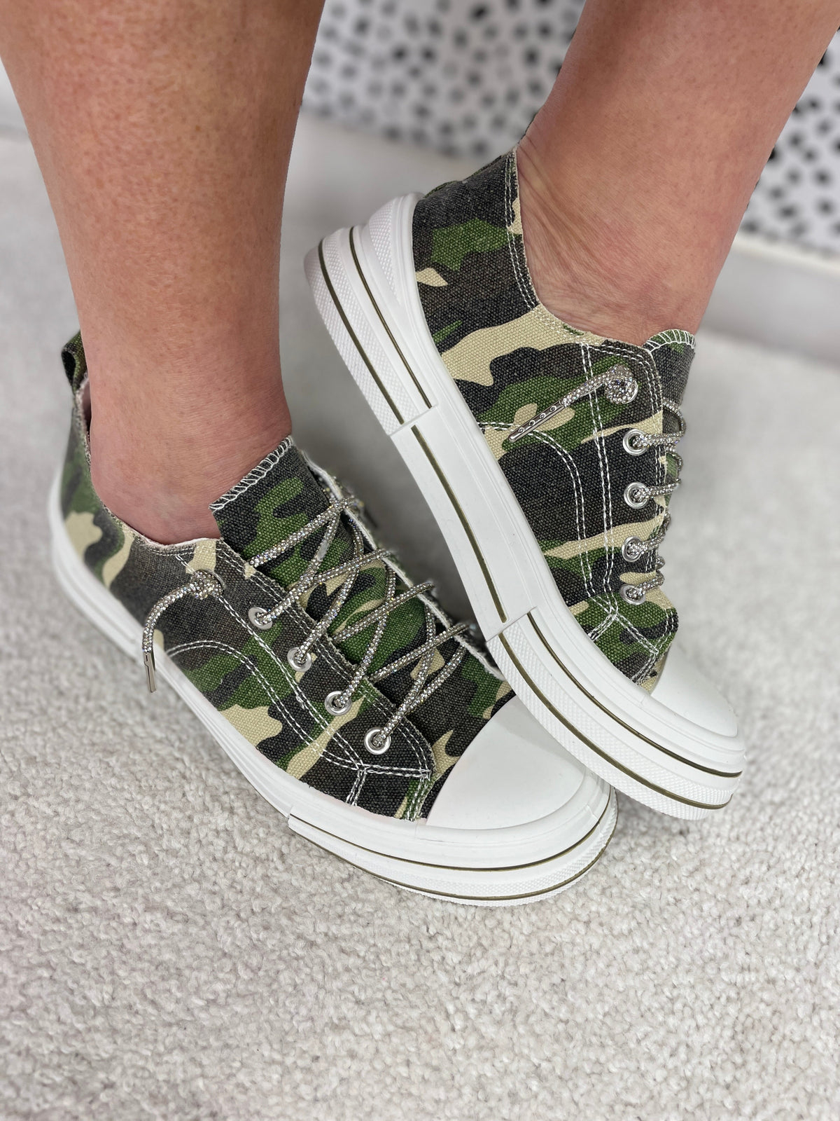 Aman Showstopper Camo Bling Lace Sneaker *Final Sale*
