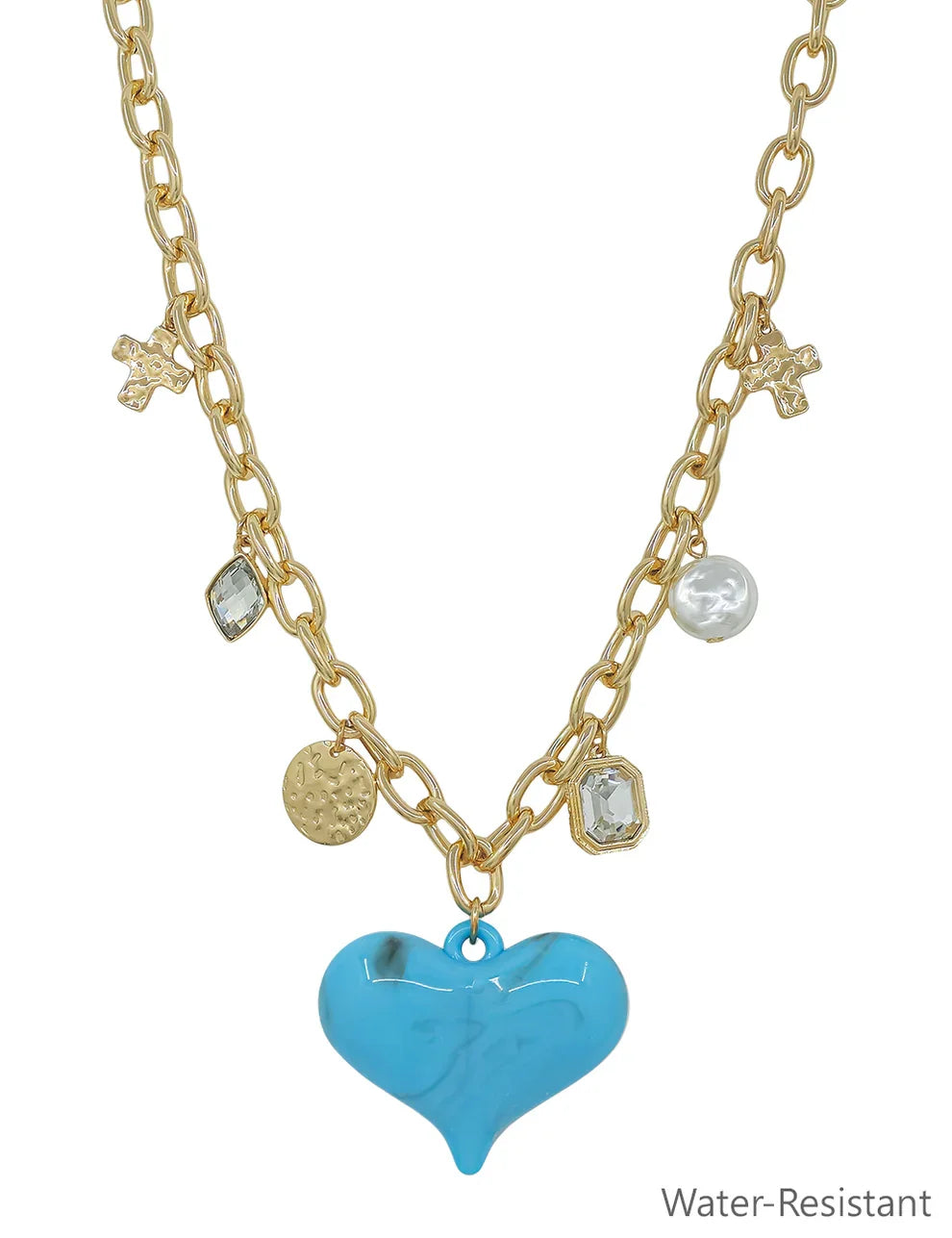 Turnpike Beauty Heart Pendant Necklace In 3 Colors *Final Sale*