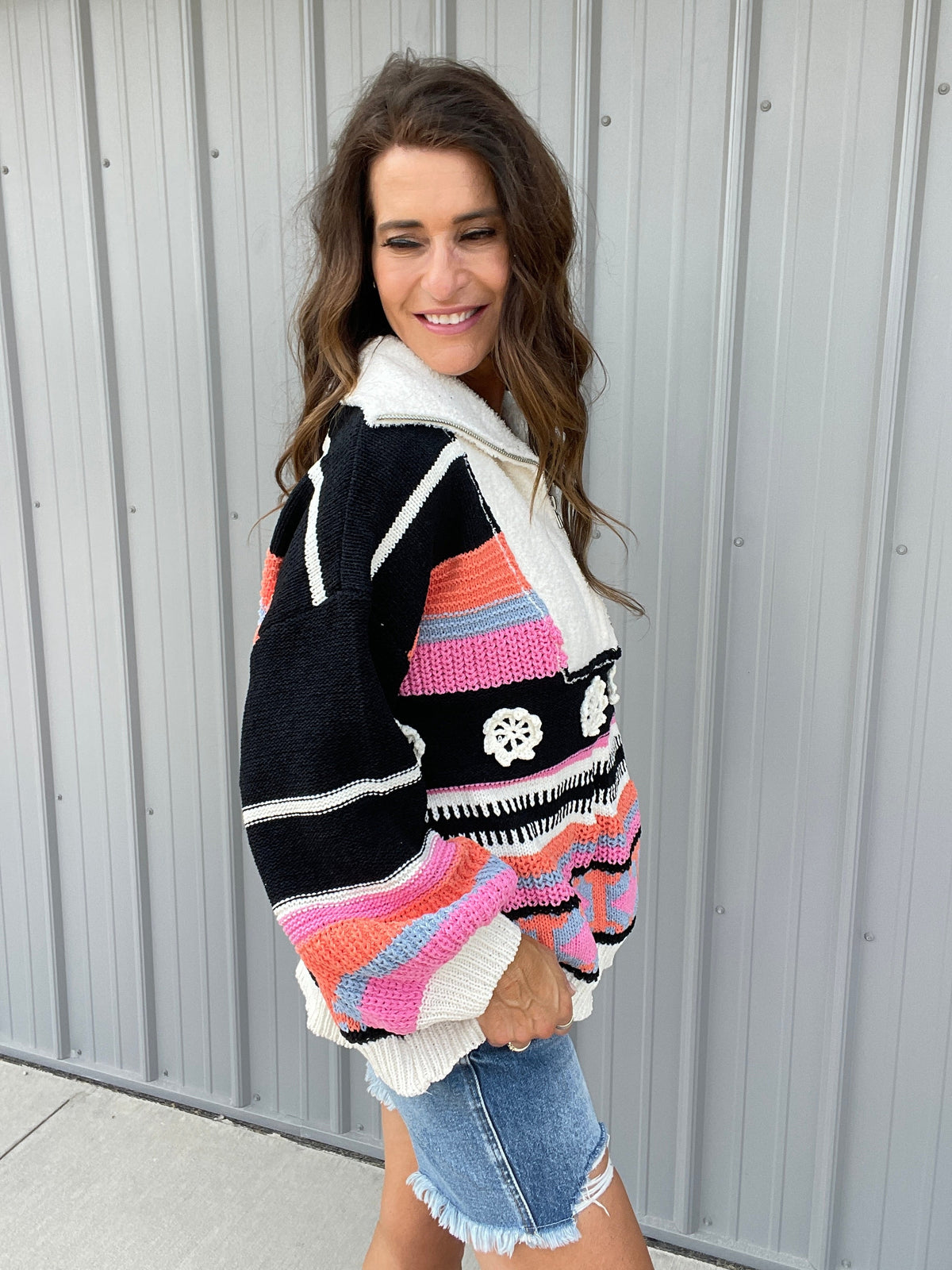 POL Free Spirited Zip-Up Sweater In 3 Colors *Final Sale*