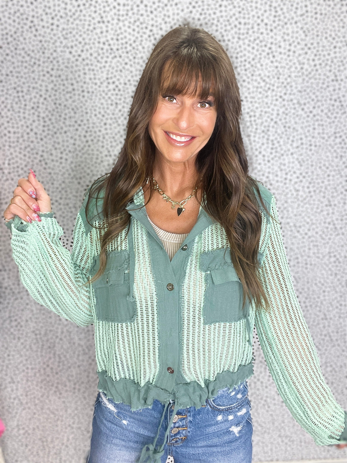Pol Drift Sheer Hoodie Top in 3 Colors