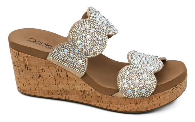 Corkys Make A Toast Sandals In Clear *Final Sale*