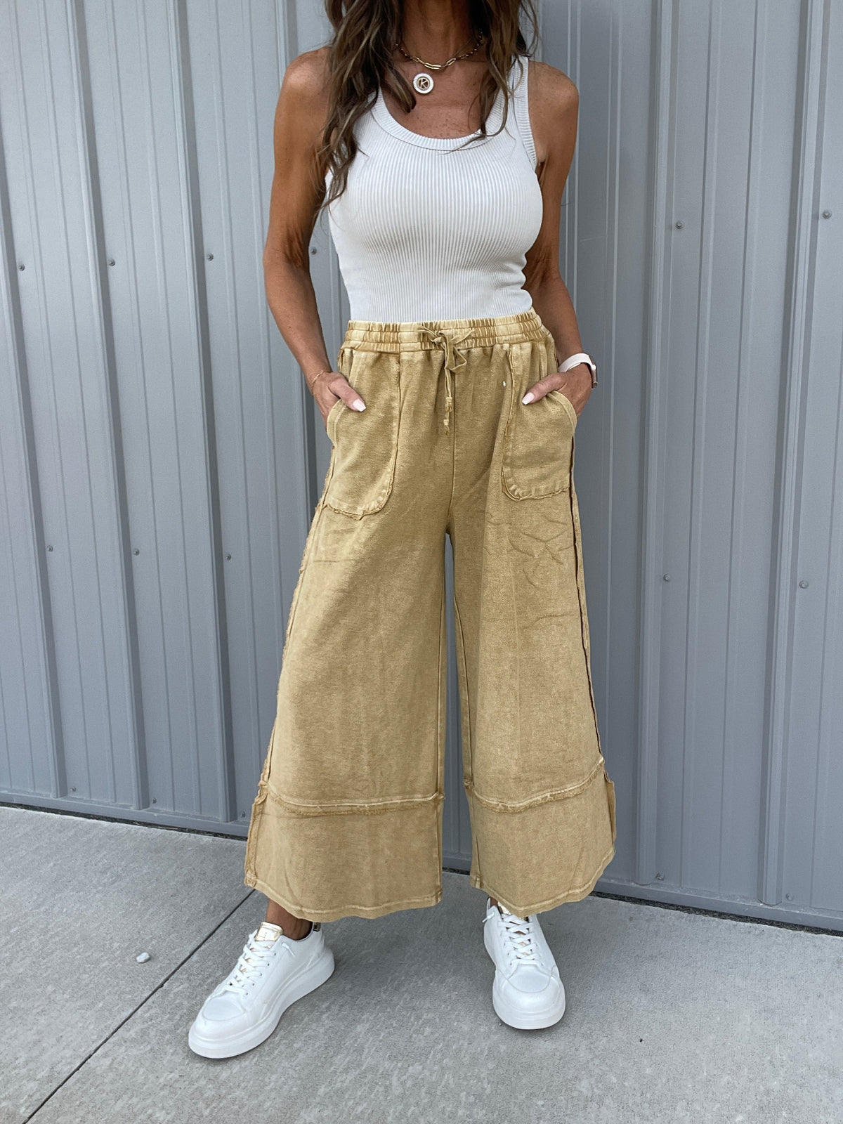 Not The Only One Wide Leg Palazzo Pants In 11 Colors *Final Sale*