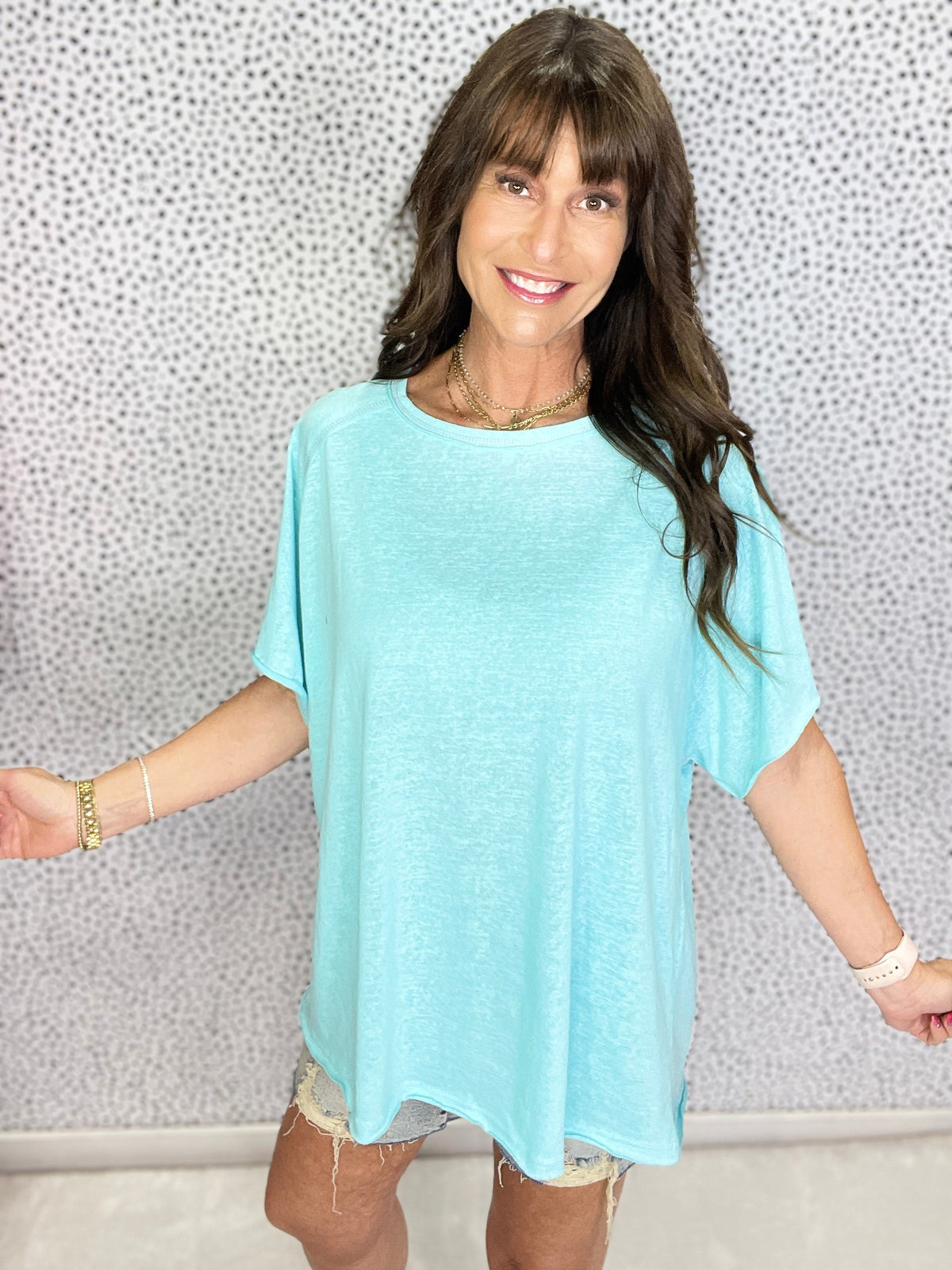 POL Very True Round Neck Short Sleeve Top In 4 Colors