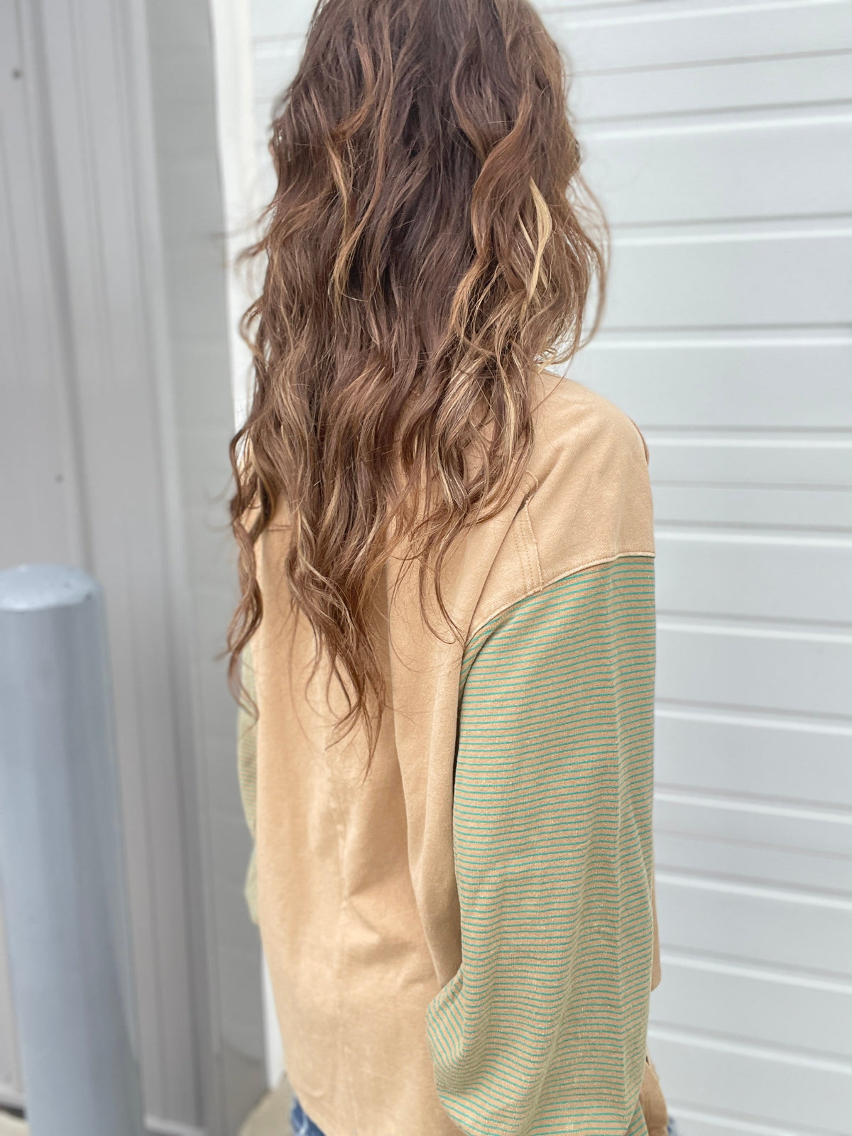 Got A Hunch Color Mix Terry Top In 3 Colors *Final Sale*