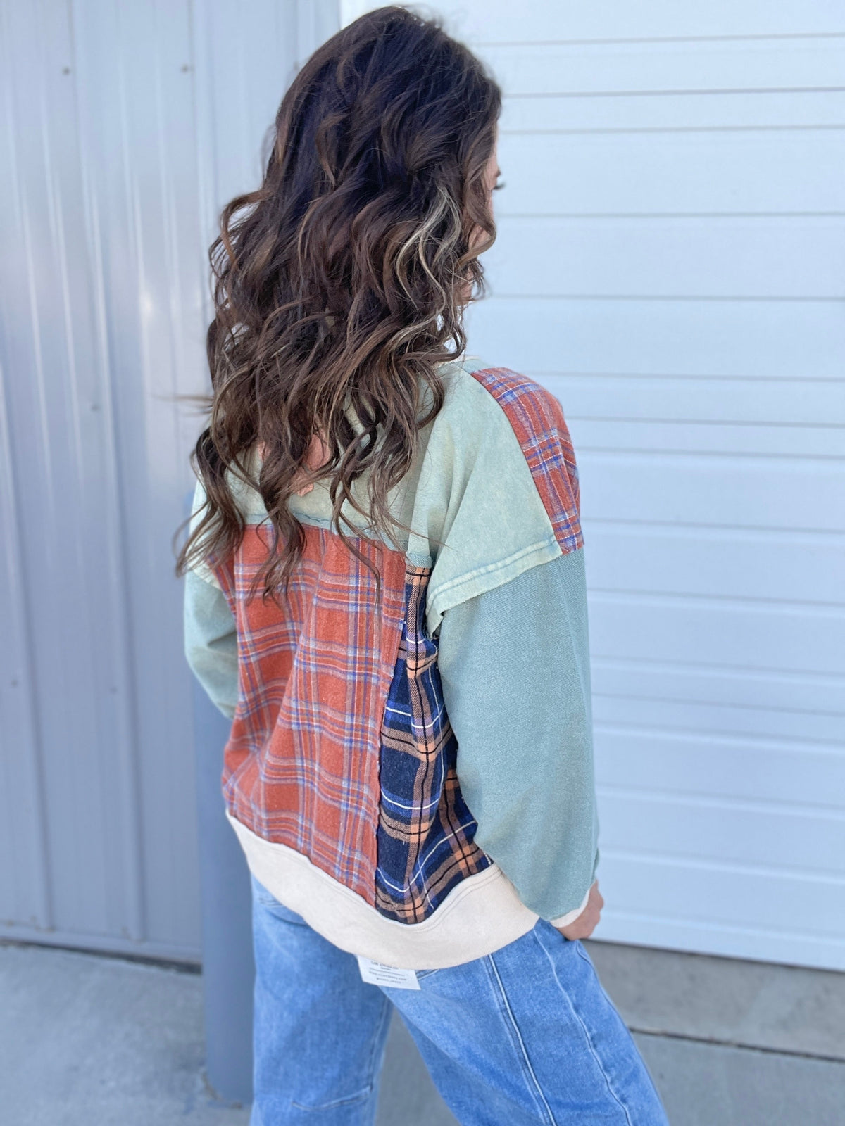 Oli & Hali Heart And Harmony Long Sleeve Terry Knit Pullover Top In 2 Colors *Final Sale*