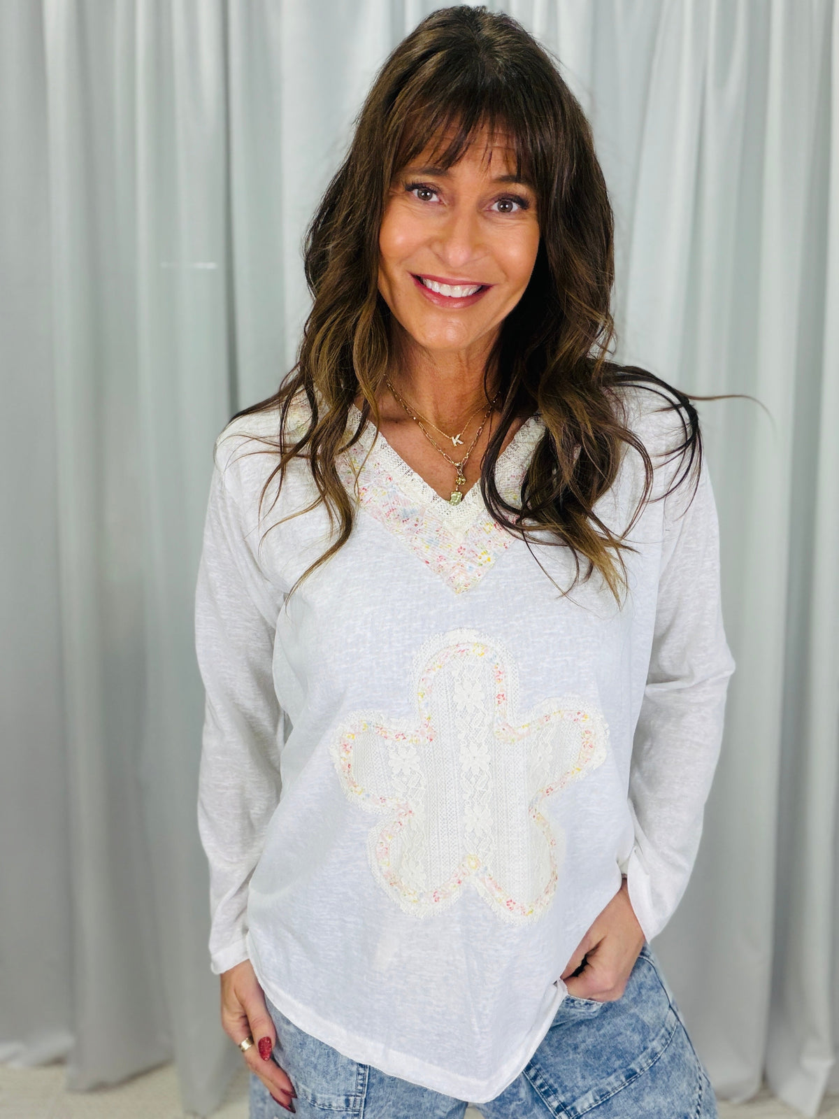 POL I Can't Believe It  Floral Patch Top In 4 Colors