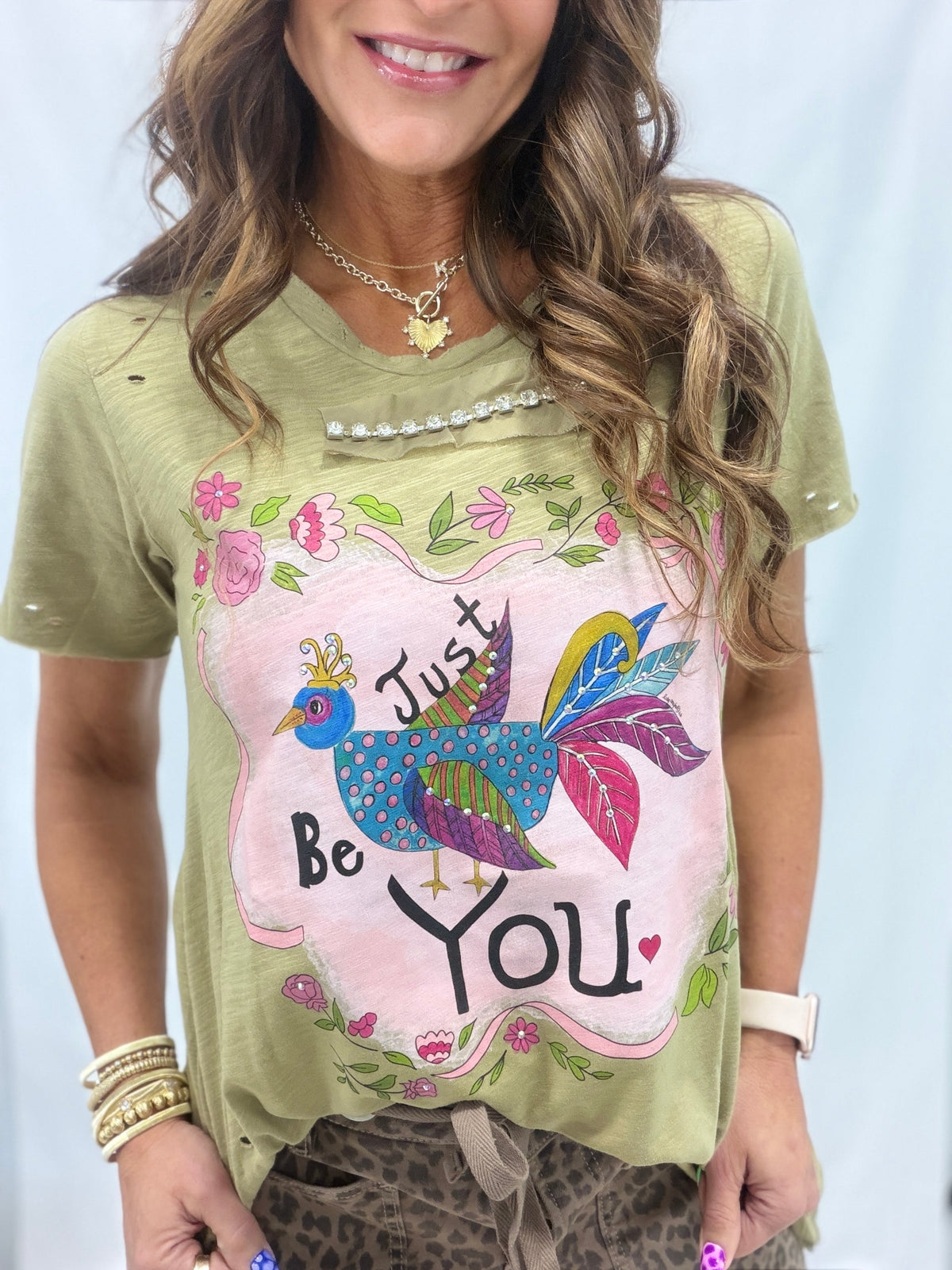 Just Be You Tattered Tee