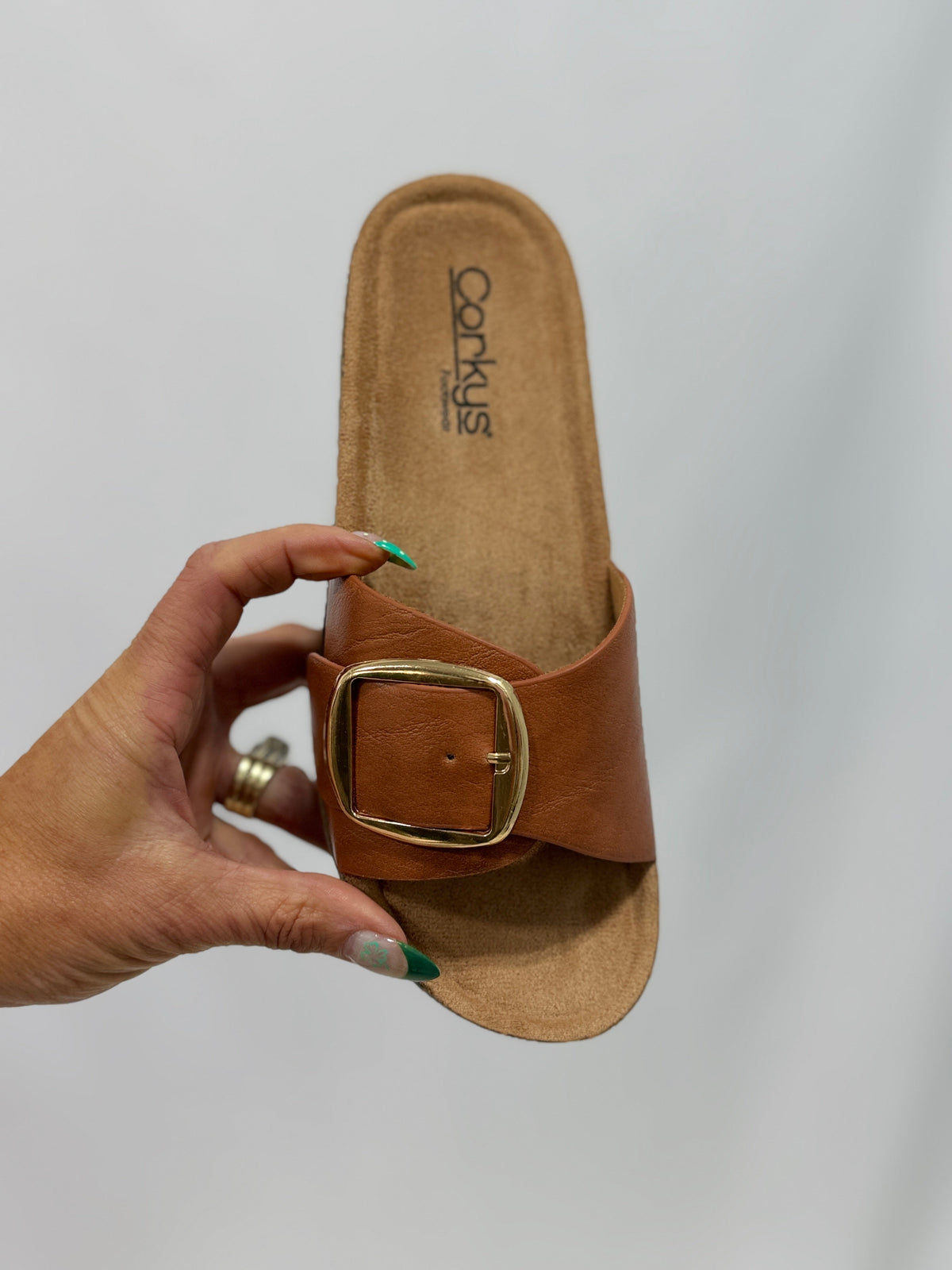 Corkys Road Trip Sandal In Cognac