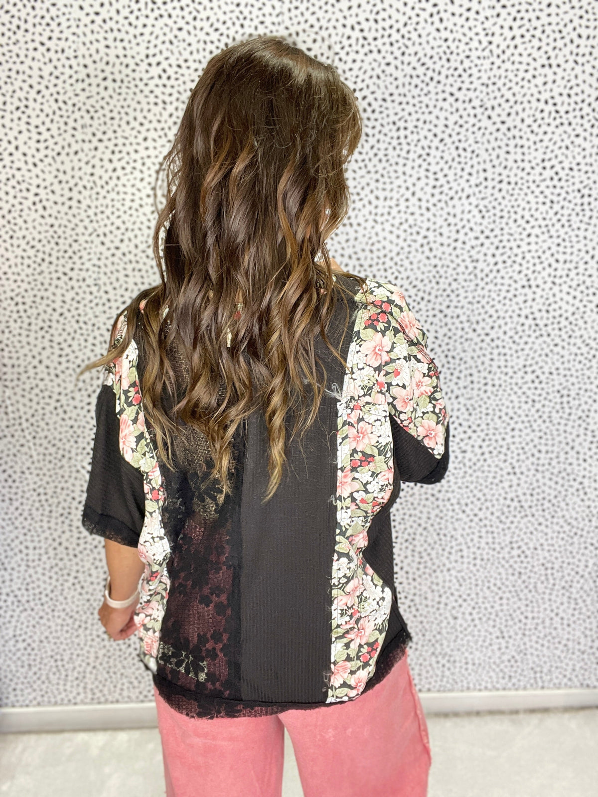 POL Meadow Bloom Patchwork Top