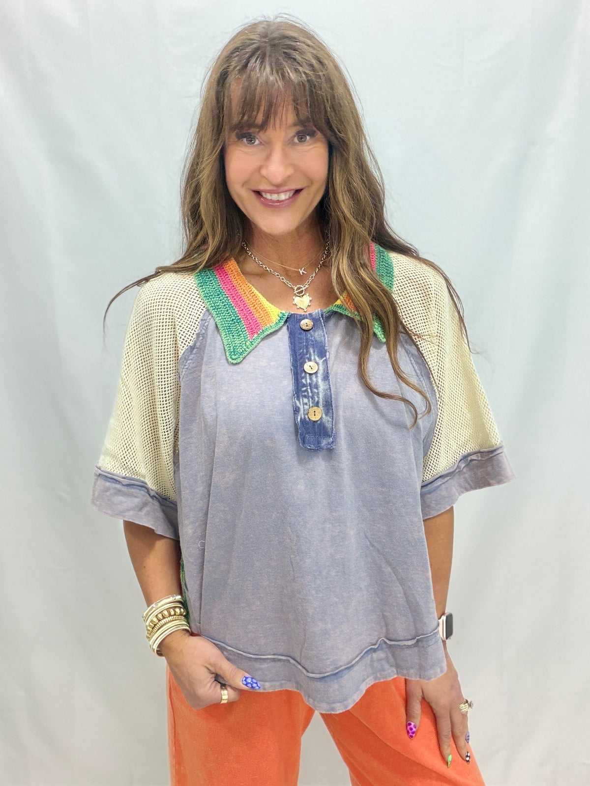 Oli & Hali Jump For Joy Short Sleeve Top