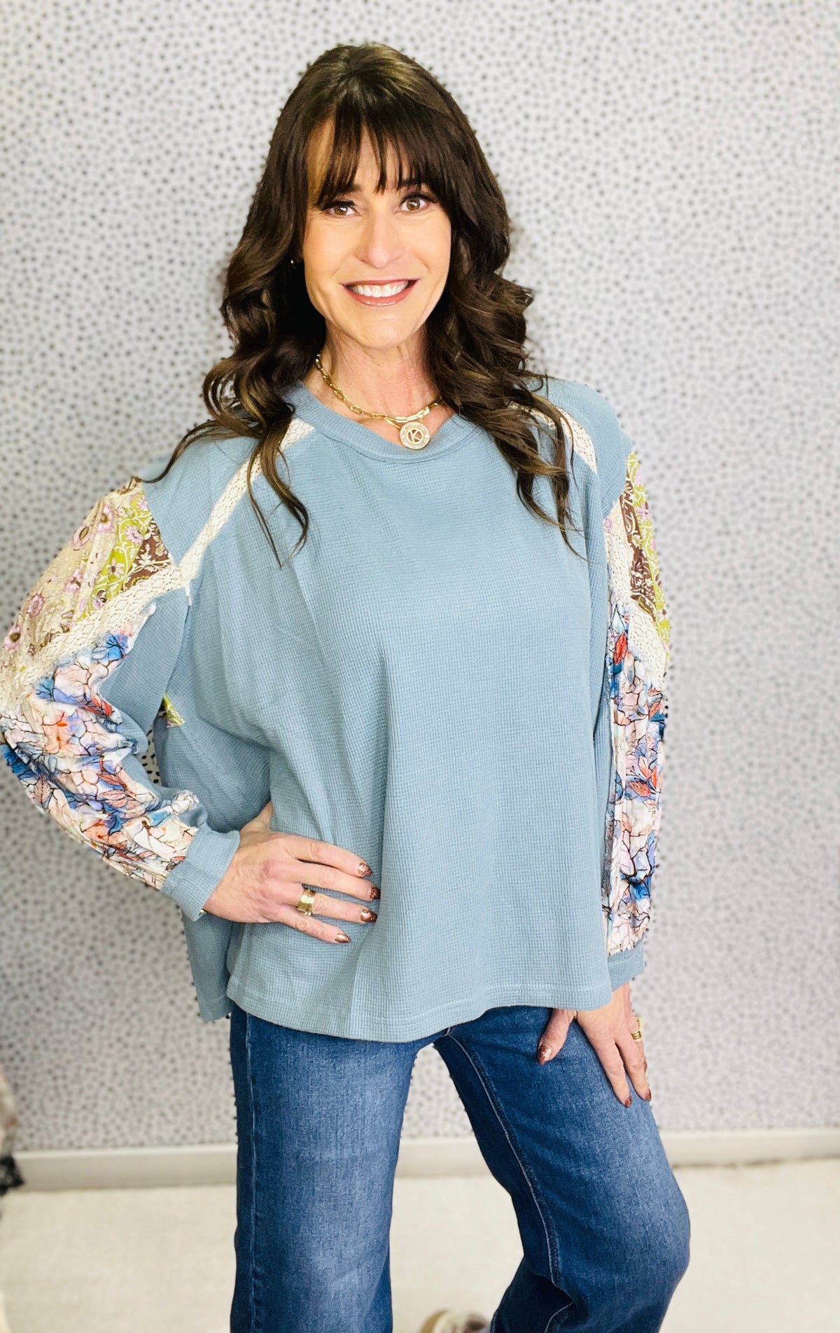 POL Sweet Days Ahead Balloon Sleeve Thermal Knit Top In 3 Colors *Final Sale*