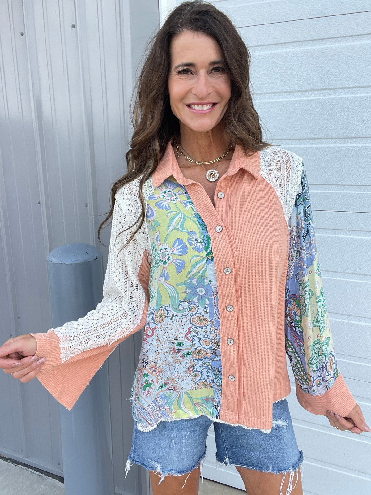 Pol Moments Ago Button Down Top In 2 Colors *Final Sale*