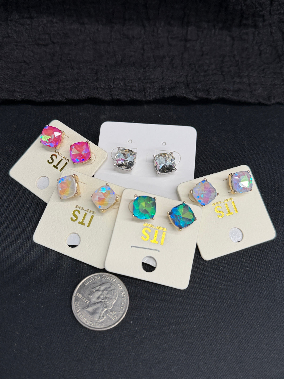 Small Fancy Stud Earrings in 5 Colors *Final Sale*
