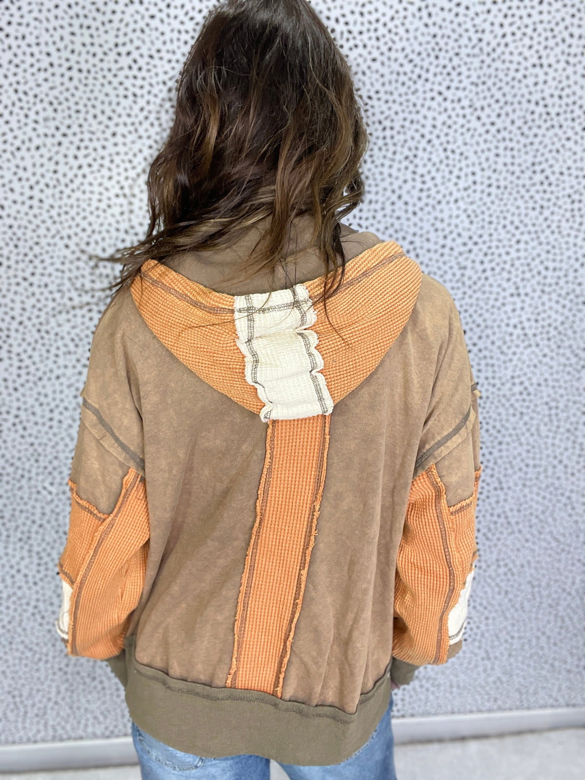 Oli & Hali Two Steps Back Color Block Thermal Jacket