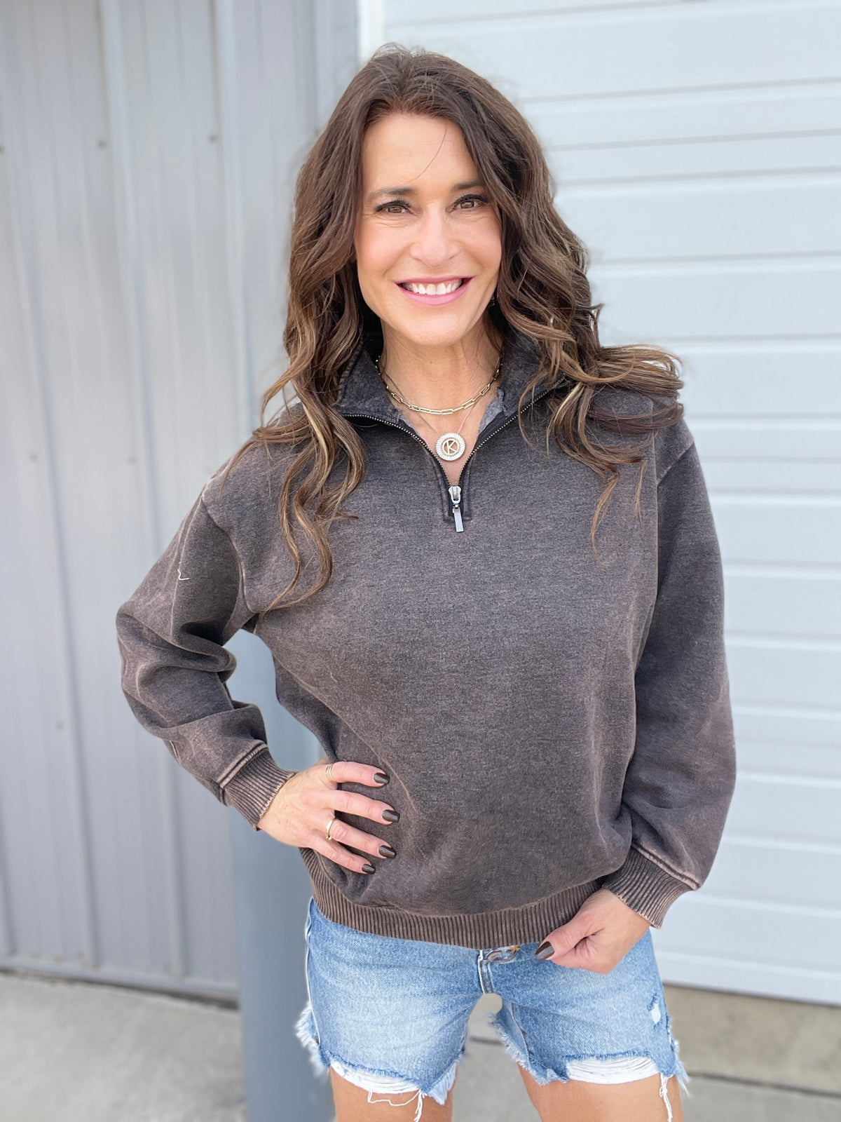 Always And Forever Acid Wash Pullover In 4 Colors *Final Sale*
