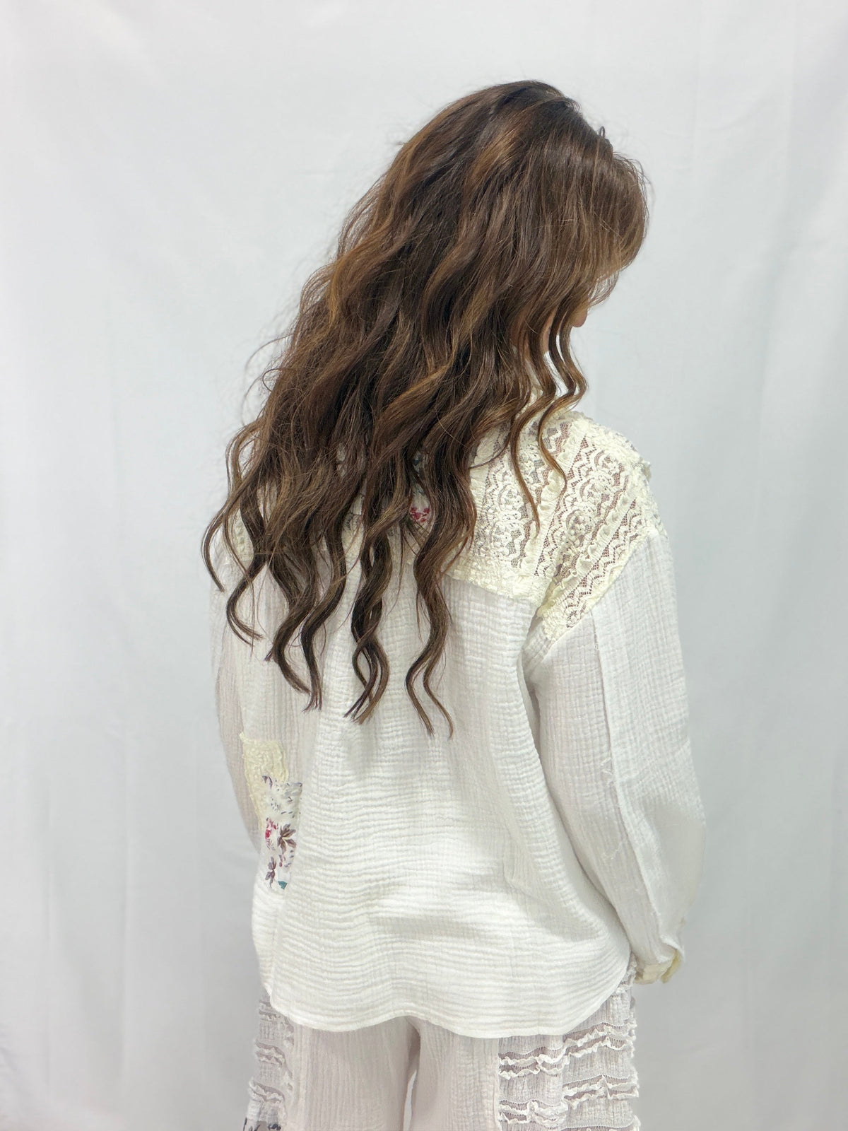 Pol Lace Meadow Patchwork Top