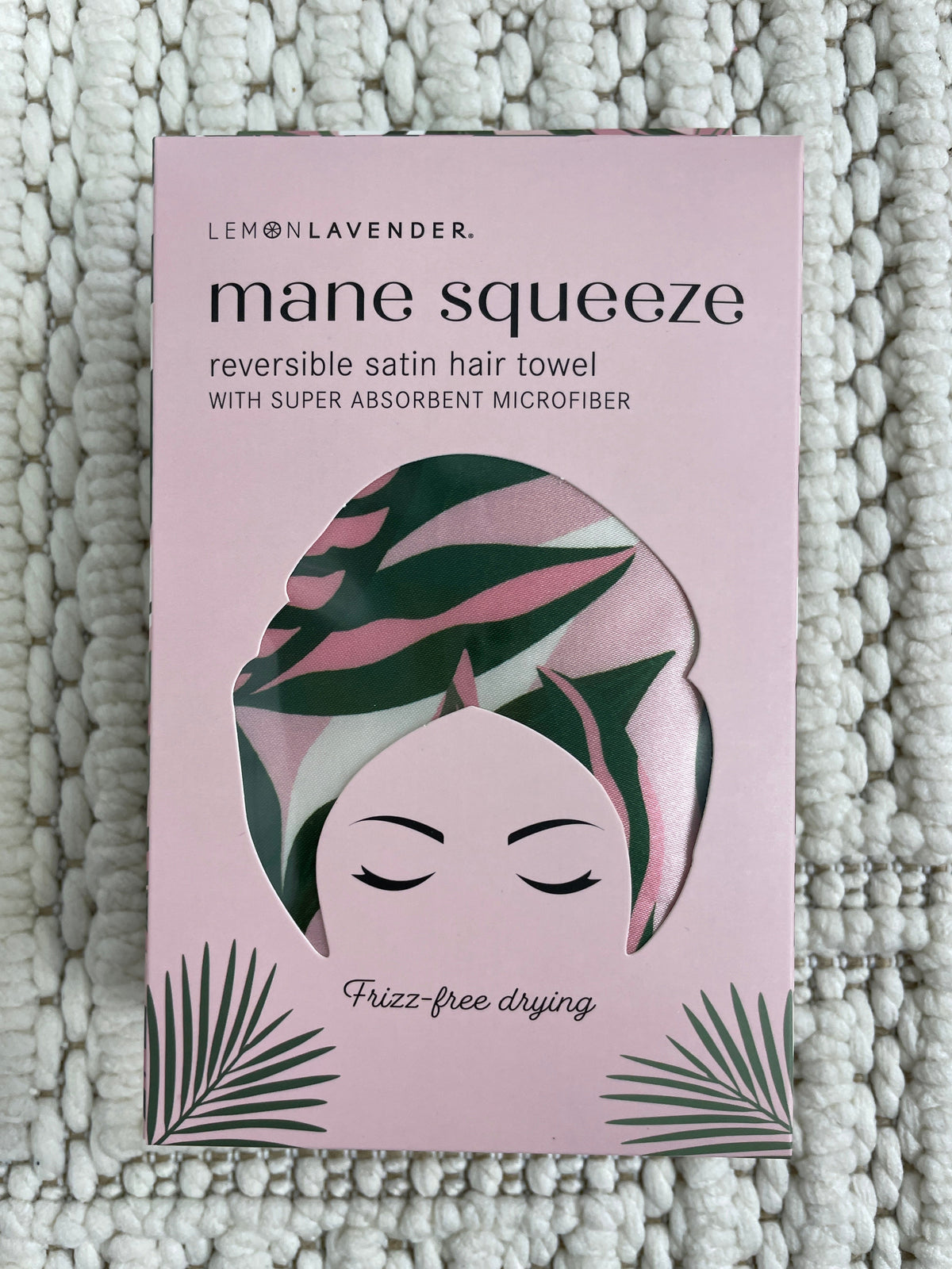 Lemon Lavender Mane Squeeze Reversible Satin Hair Towel in 3 Colors *Final Sale*