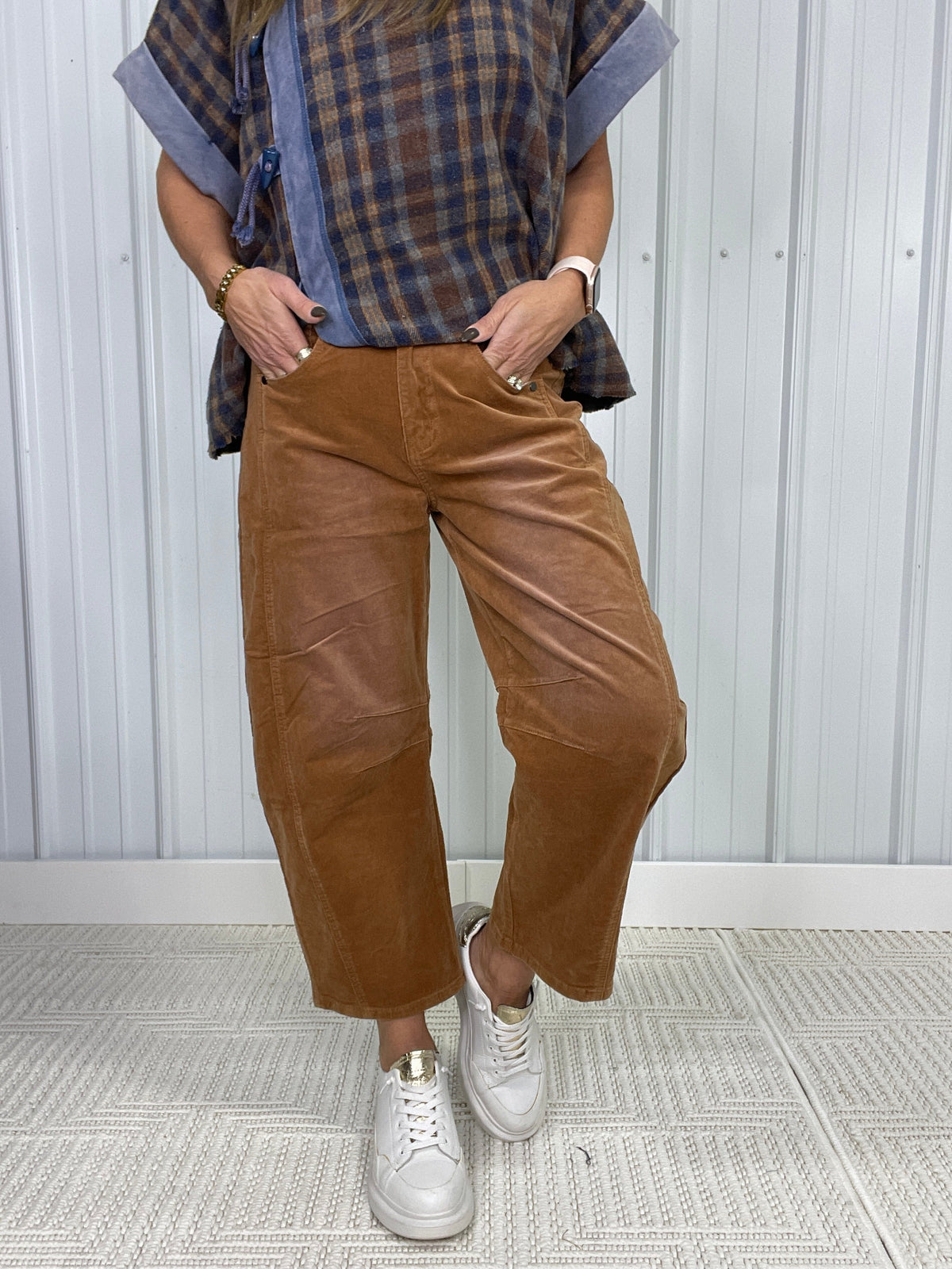 Take All Our Love Corduroy Barrel Pants In 3 Colors