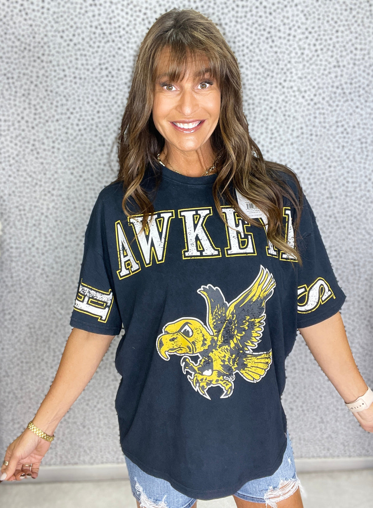 Iowa Southern Split Oversized Band Tee in 2 Colors